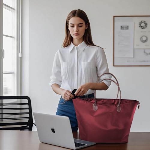 Bolso tote grande y ligero para mujer, elegante bolso hobo para fines de semana, viajes, compras y trabajo miniatura 3
