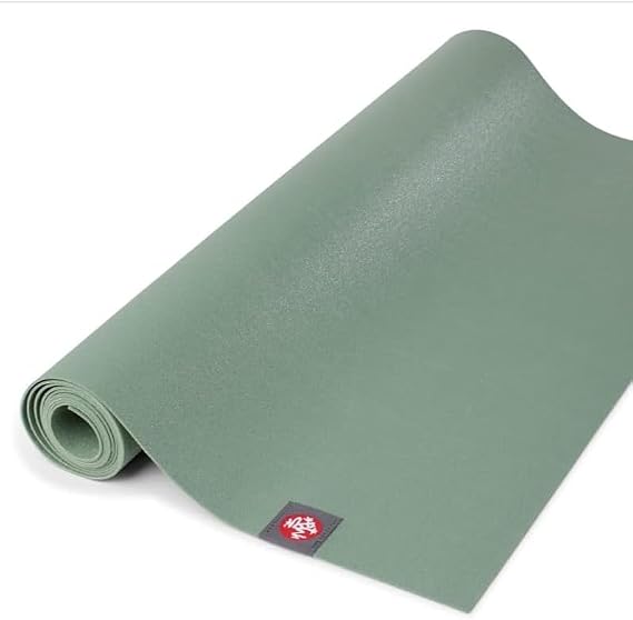 Manduka eKO SuperLite Yoga Mat - 1.5mm Natural Rubber | Foldable & Travel Friendly | Soft Textured Surface | Eco-friendly