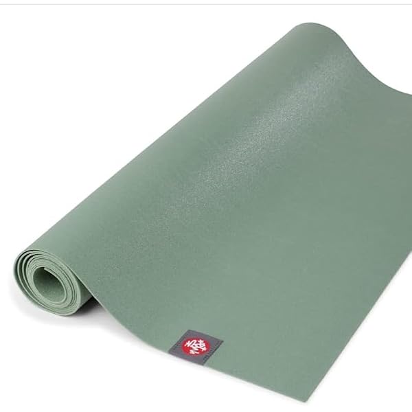 Manduka eKO SuperLite Yoga Mat 79" - 1.5mm | Natural Rubber | Foldable & Travel Friendly | Soft Textured Surface | Eco-friendly | 79 x 24 inches | Leaf Green by Manduka - Image 5