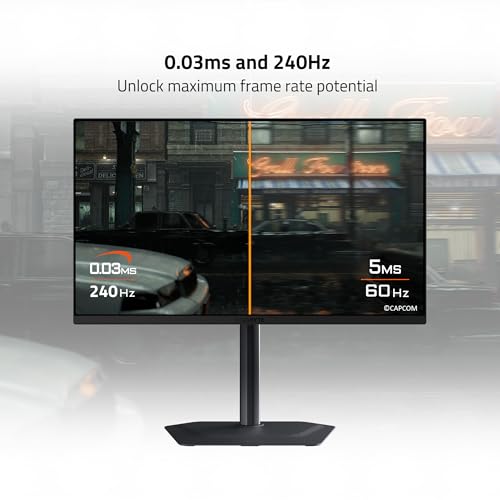 Image of GIGABYTE - MO27U2-27 inch QD-OLED Gaming Monitor - UHD 3840x2160-240Hz - 0.03ms GTG - AMD FreeSync Premium Pro, G-SYNC Compatible - Type C KVM - HDMI, DP, Type-C - Height and Tilt Adjustable - Black