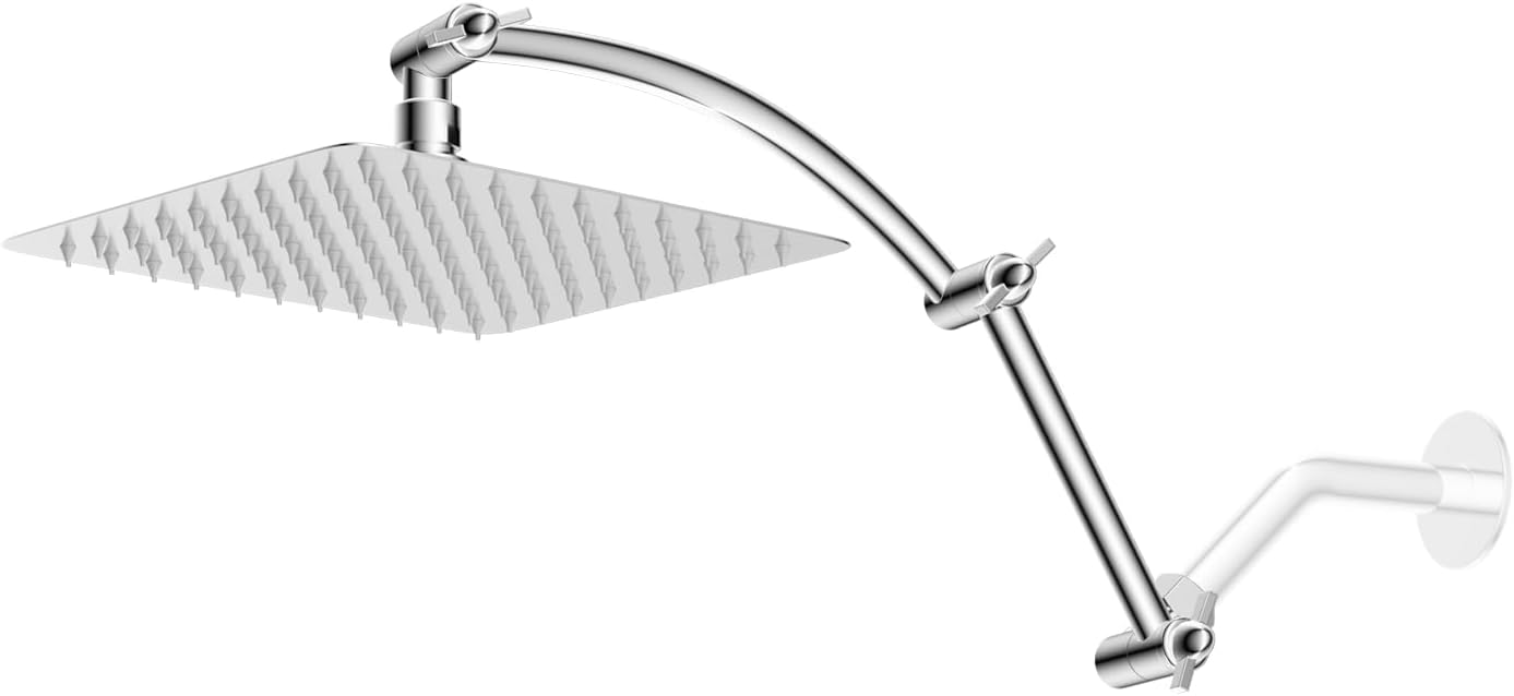 Hibbent 16“ Shower Arm with 10" Rainfall Showerhead
