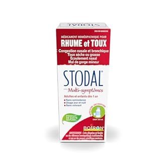 Boiron Stodal Cold & Cough Syrup, 200ml, Relief for Nasal & Chest Congestion, Runny Nose, and Dry or Wet Cough.