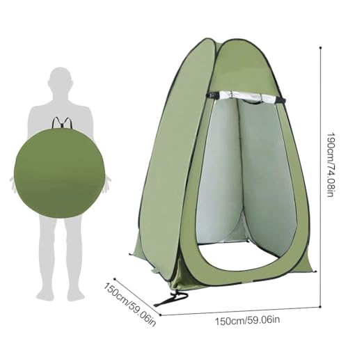 Tente de douche pop-up portable, cabine de salle de bain pour randonnée - 2