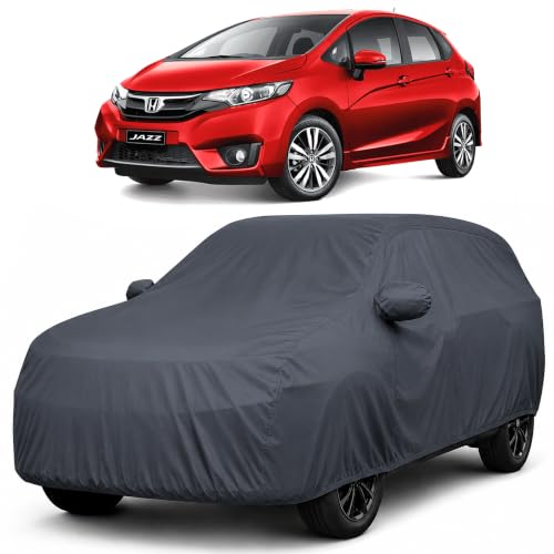 Image of Autofact Premium Car Cover for Jazz 2015-2023 | All Weather Waterproof Full Body Car Cover | Light-Weight Triple-Stitched Outdoor Shield with UV Protection, Dustproof & Heat-Resistant