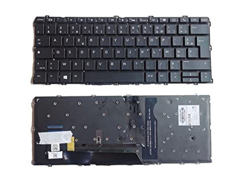 Clavier HP EliteBook X360 1030 G2 AZERTY noir rétroéclairé de rechange
