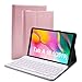 Price comparison product image Keyboard Case for Samsung Galaxy Tab A 10.1 T510/T515 2019, Lachesis PU Leather Tablet Case with Wireless Detachable Bluetooth Keyboard, Galaxy Tab A 10.1 Slim Shell Lightweight Cover,Rosegold