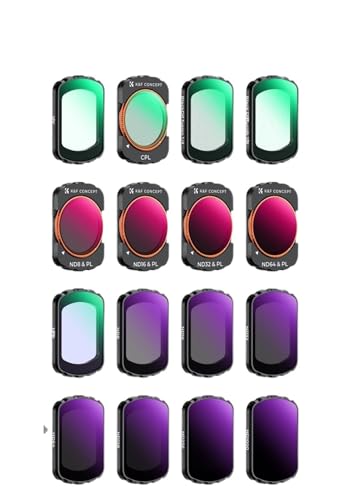 �݊���������܂�DJI Osmo Pocket 3 �Ή� UV CPL ND ND/PL �u���b�N�~�X�g 1/2 1/4 1/8 LPR �X�^�[ 1.2X �L�p�t�B���^�[�Z�b�g(16Pcs Set)