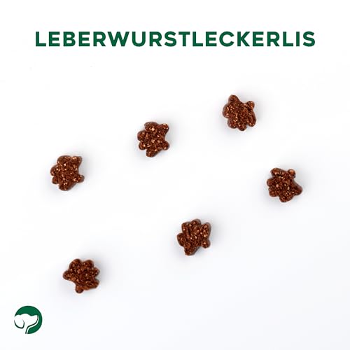 Topdog Leberwurst Leckerli für Hunde 2 x 80g - Kleine Happen als Belohnung oder für das Training - 100% Natürlich ohne Zusatzstoffe - Ideales Hundeleckerli