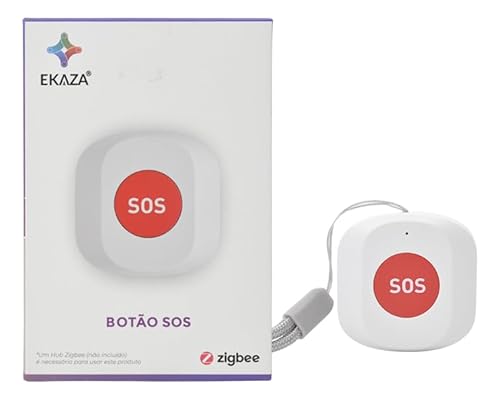 Botão Sos Inteligente Ekaza T1014 Zigbee 3,0 Alexa