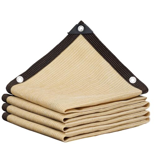 Toile d'ombrage de haute qualité beige résistante pour terrasse