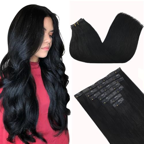Image of GOO GOO Seamless Clip in Hair Extensions Real Human Hair Remy Extensions