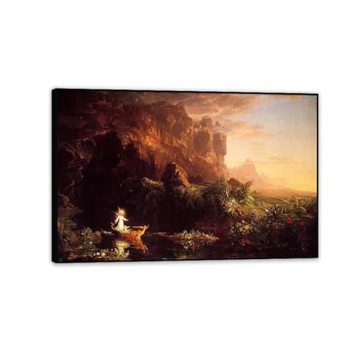 Tableaux sur Toile Romantisme de Thomas Cole pour Décoration Murale Salon et Bureau
