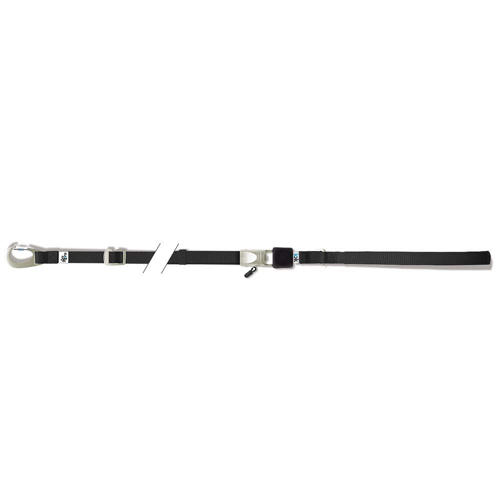 Laisse Curli avec mousqueton sécurisé Lok Basic noir pour balade sereine