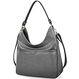 Geräumiges Fach Hobo Bag: 4 Hauptfächern die Ihre Sachen gut organisiert halten könnten. Die Hobo Handtaschen Damen verfügen über ein Hauptfach, 1 Mittelfach, 1 Reißverschlusstasche，1 hintere Reißverschlusstasche und 2 Steckfächer sowie eine vordere Magnetknopftasche, die Platz für die Organisation Ihrer täglichen Gegenstände wie 9,7-Zoll-iPad, Sonnenbrille, Regenschirm, Brieftasche und Wasserflasche , iPhone und Kosmetik usw.