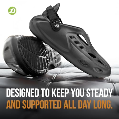 Image of DOCTOR EXTRA SOFT Men's Sports Extra Padding Casual Clogs /Sandals with Adjustable Back Strap for Adult| Comfortable & Lightweight| Stylish & Anti-Skid| Everyday Use Waterproof Mules Gents & Boys D-531