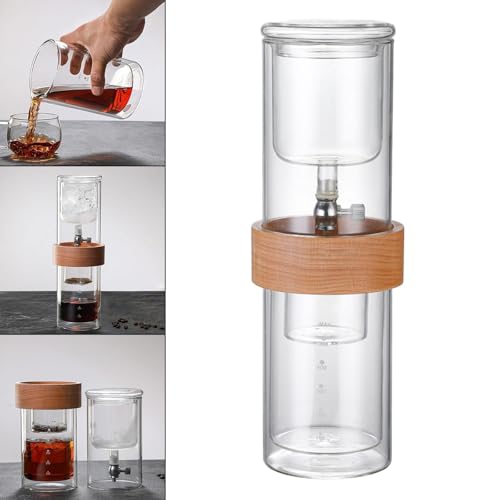 Cafeteras de café frías de vidrio con estructura desmontable para el hogar 6