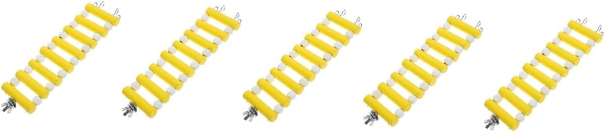BESPORTBLE 5pcs Wooden Hamster Ladder Toy Climbing Bridge for Small Animals for Hamsters Rats and Other Pets Easy to Install