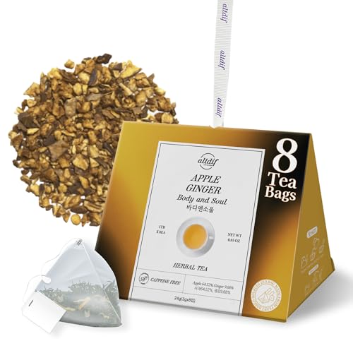 ALTDIF Apple Ginger Body and Soul Herbal Tea Bag Set
