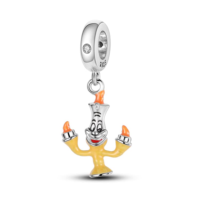 Pandach Damen Charm Anhänger für Armband 925 Sterling Silber Charms Beads passend für Armband und Halskette, Kompatibel mit Europäischen Armbänder für Frauen Mädchen C1
