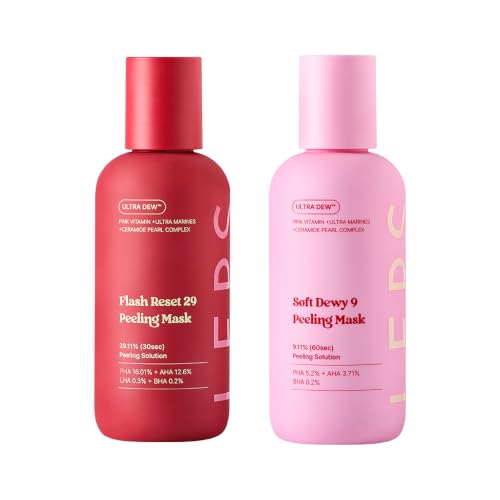 LEPS Exfoliating Mask Duo: Face & Body K-Beauty Set for Glowing Skin