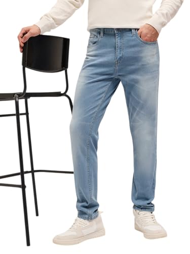 Image of THE BEAR HOUSE Men's Solid Slim Fit Jeans