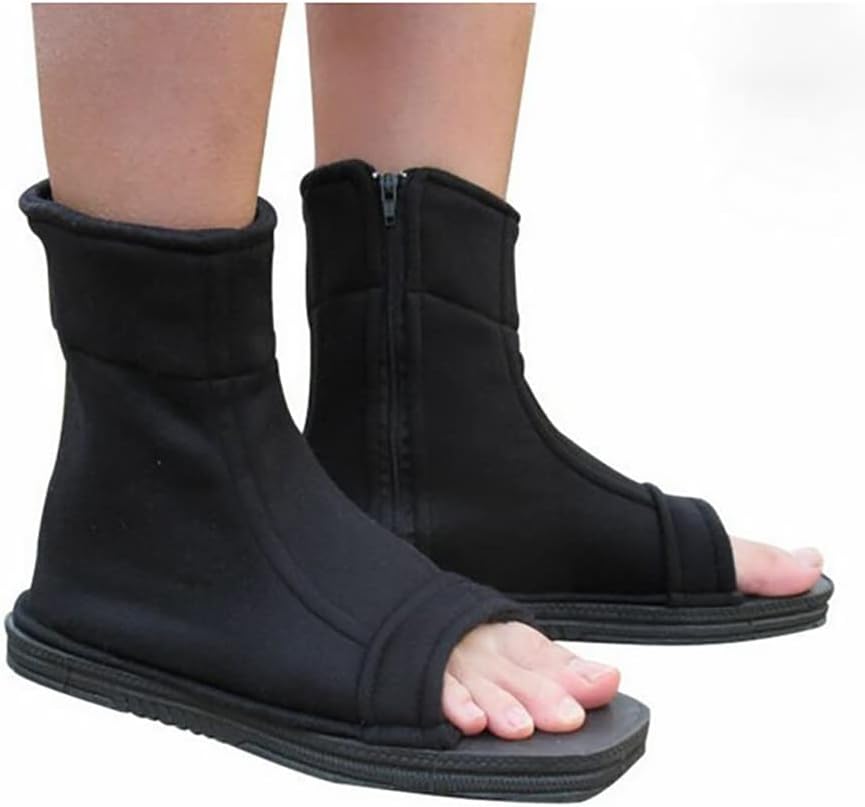 COSTYLE Anime Ninja Shoes Cosplay Boots Size 36-45, Black