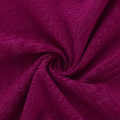 Uorcsa Womens Short Sleeve Self Tie Knot Front Crop Top Shirt Solid Color Basics Crewneck Casual Top Pullover T-Shirt Hot Pink #TOP5