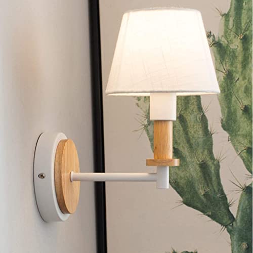 Lámpara de pared nórdica creativa de madera con apliques de pared LED 8