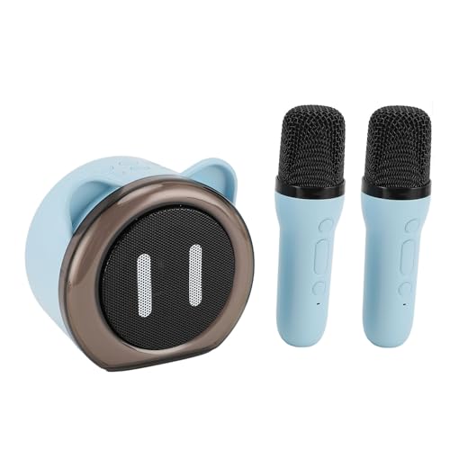 ZDAGELD Machine de karaoké BT Portable, Comprend Un Microphone, 6 Heures de Lecture, BT 5.3, Entrée TF/USB/AUX, Haut-Parleur sans Fil avec Lumières LED et Changeur de Voix pour Les