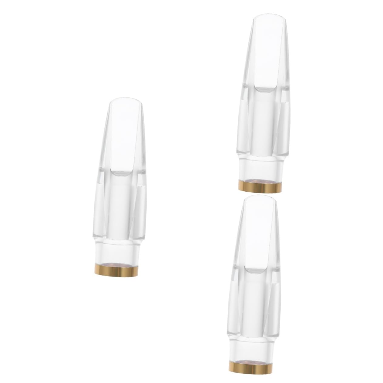 HEMOTON 3 Pz per sassofono fornitura di strumenti musicali strumento musicale p principiante bianca testa di sassofono boccaglio resistente piccolo Testa tubolare AbS