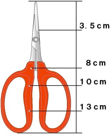 Chikamasa B-500SL Stainless Steel Grape Care Shears L-Shaped - Image 3