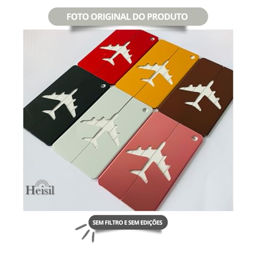 Tag De Mala De Aluminio Com Alça De Aço, Etiqueta Para Identificação De Bagagem, Identificador de Ba