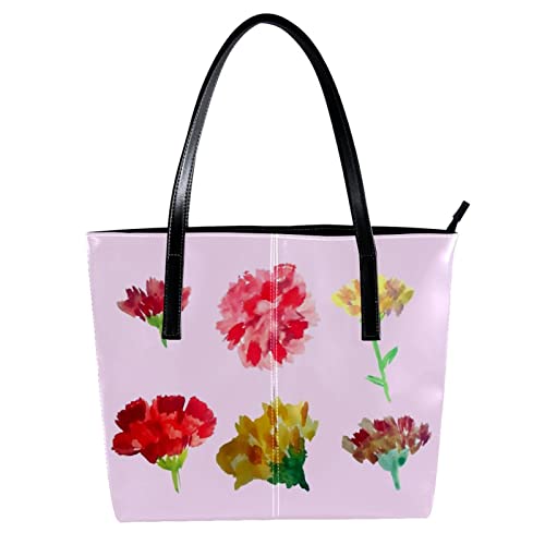 Sac fourre-tout aquarelle aux finitions soignées et motif artistique