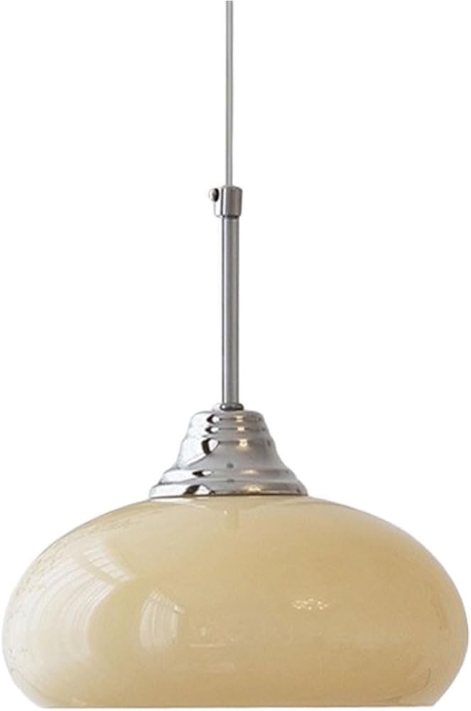 Lámpara colgante de cocina moderna con cúpula de cristal minimalista elegante