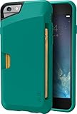 Smartish iPhone 6/6s Wallet Case - Wallet Slayer Vol. 1 [Slim + Protective] Credit Card Holder for Apple iPhone 6s/6 (Silk) - Pacific Green