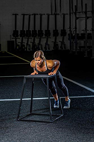 RAGE Fitness Steel Plyo Box, (12 INCH, 18 INCH, 24 INCH, 30 INCH - SOLD INDIVIDUALLY), Plyometric Platform Box, Box Jump Training, Step Box, Agility And Stamina Training, No Slip, Jump Box