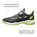 YONEX Unisex Power Cushion 88 Dial Badminton Shoes - Durable Lightweight Laceless All-Court Sport Shoes with Inner Bootie, Deep Green, Size 7.5