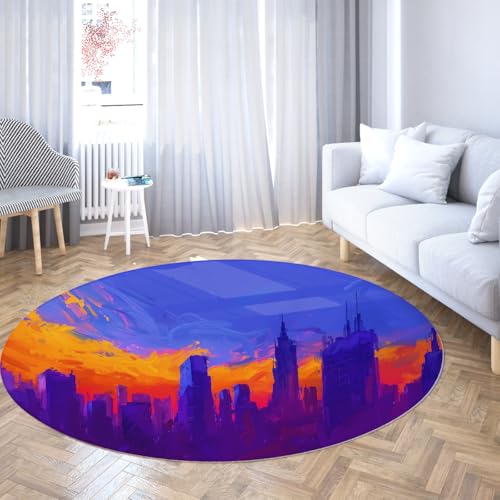 Tapis lavable bleu antidérapant résistant pour sol de chambre