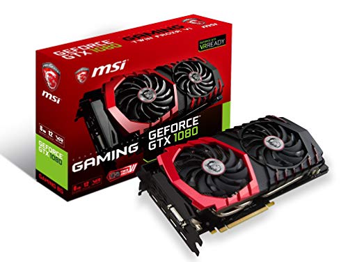 Image of MSI Gaming GeForce GTX 1080 8GB GDDR5X SLI DirectX 12 VR Ready Graphics Card (GTX 1080 GAMING 8G) (Renewed)