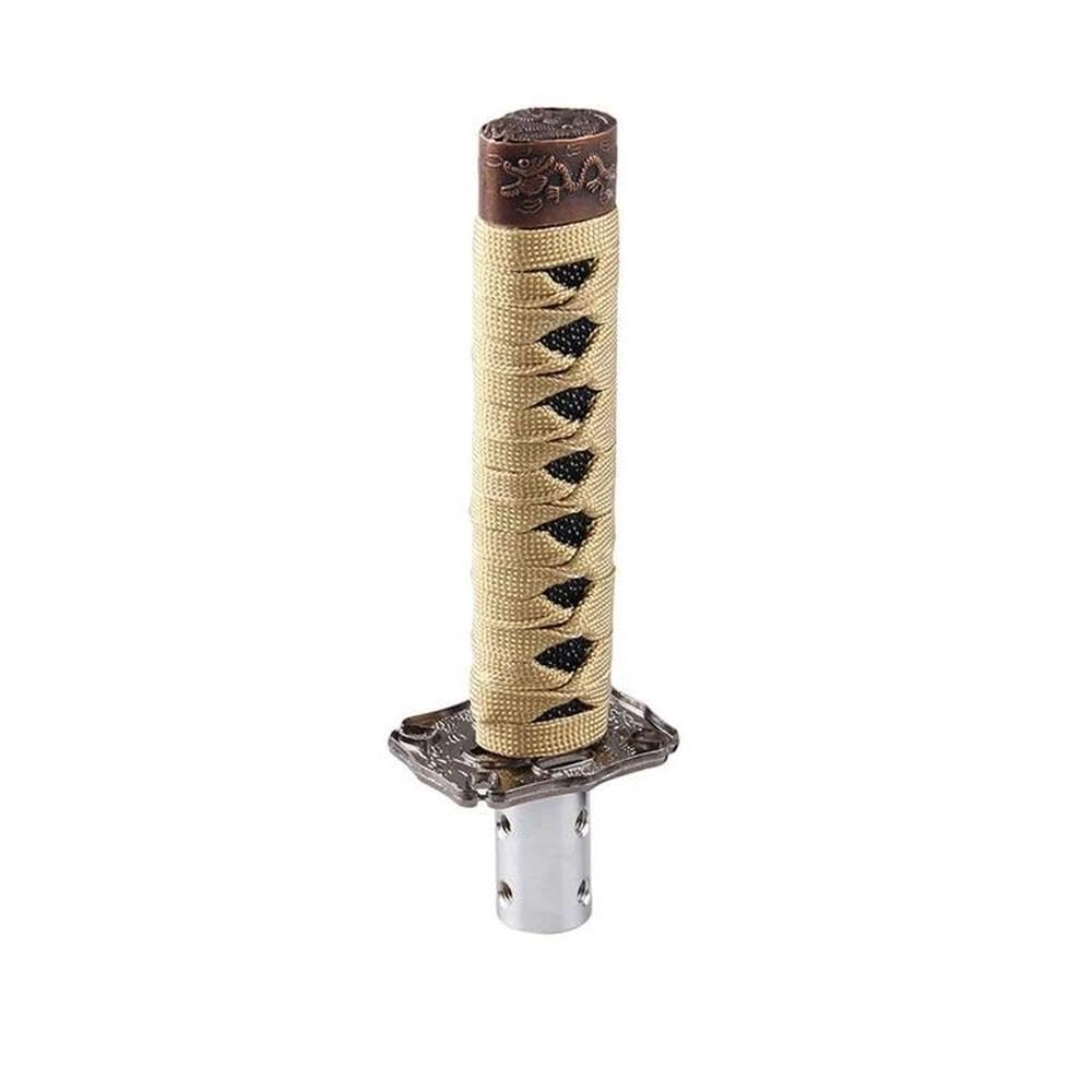HYASDBWE Metal Manual Transmission Gear Stick 15cm Universal Samurai Sword Gear Shift Knob Shifter Gear Shifter Parts(Gold)