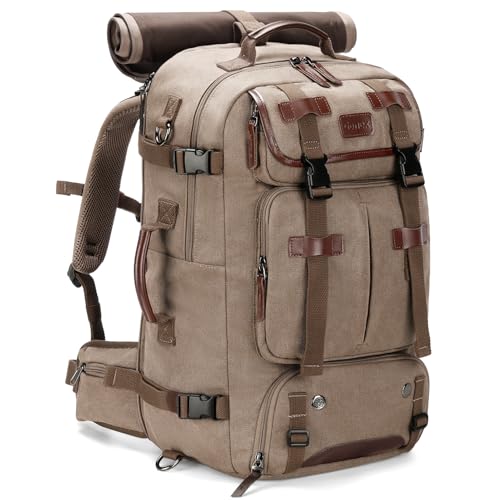Gonex 40L Convertible Laptop Backpack, Airline Approved, Coffee Brown