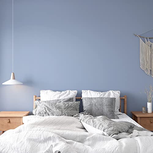 VEELIKE Thick Periwinkle Blue Wallpaper Vintage Blue Contact Paper Peel and Stick Sticky Back Plastic Roll Kitchen Cupboard Vinyl Wrap for Furniture Sticker Vinyl Cabinet Cover Bathroom 40cm×300cm - Image 2