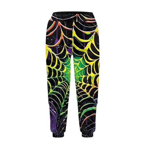 Boy&Girl Stretchy Halloween Christmas Sweatpants with Pockets, Fit Long Pants Soft for Daily Life2