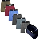 Warriors & Scholars Chafe Safe Pouch Modal Boxer Briefs For Men Pack, Ultra Soft, Breathable Quick Dry, Moisture-Wicking, Buldge Enhancing Mens Underwear, 101 L