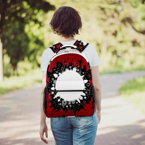Sac à dos d'école multicolore avec cercle lumineux unique