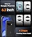 SPIDERCASE Magnetic for Google Pixel 9A Case, Military Grade Drop Protection Slim Translucent Matte Shockproof Anti-Fingerprint Phone Case for Pixel 9A, Blue
