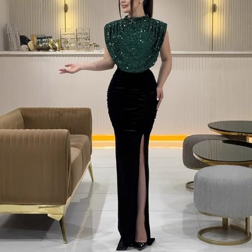 Robe de fête pailletée ajustée pour sublimer la silhouette