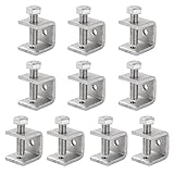 53/64” (21 mm) Mini C Clamps Stainless Steel, Small C-Clamp Tiger Clamp G-Clamp U Clamps Heavy Duty