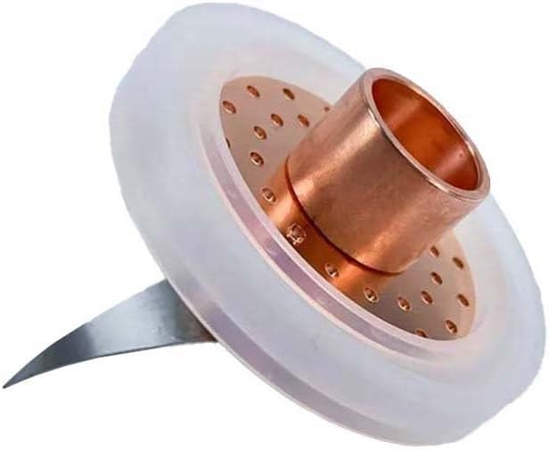 2" Red Copper Bubble Plate Kit for 2" Glass Column - Home Distillation Set With Double Card Slot Silicone Gasket & 304 Stainless Steel Guide Trough