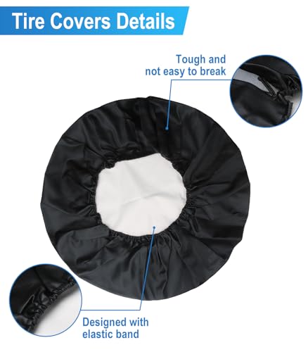 Image of Spare Tire Cover for RV Trailer with American Eagle President Mountain 14in